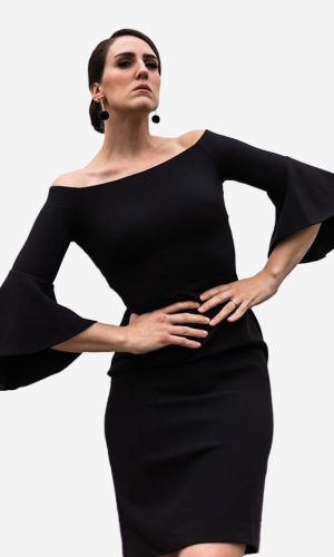 Eline short dress black